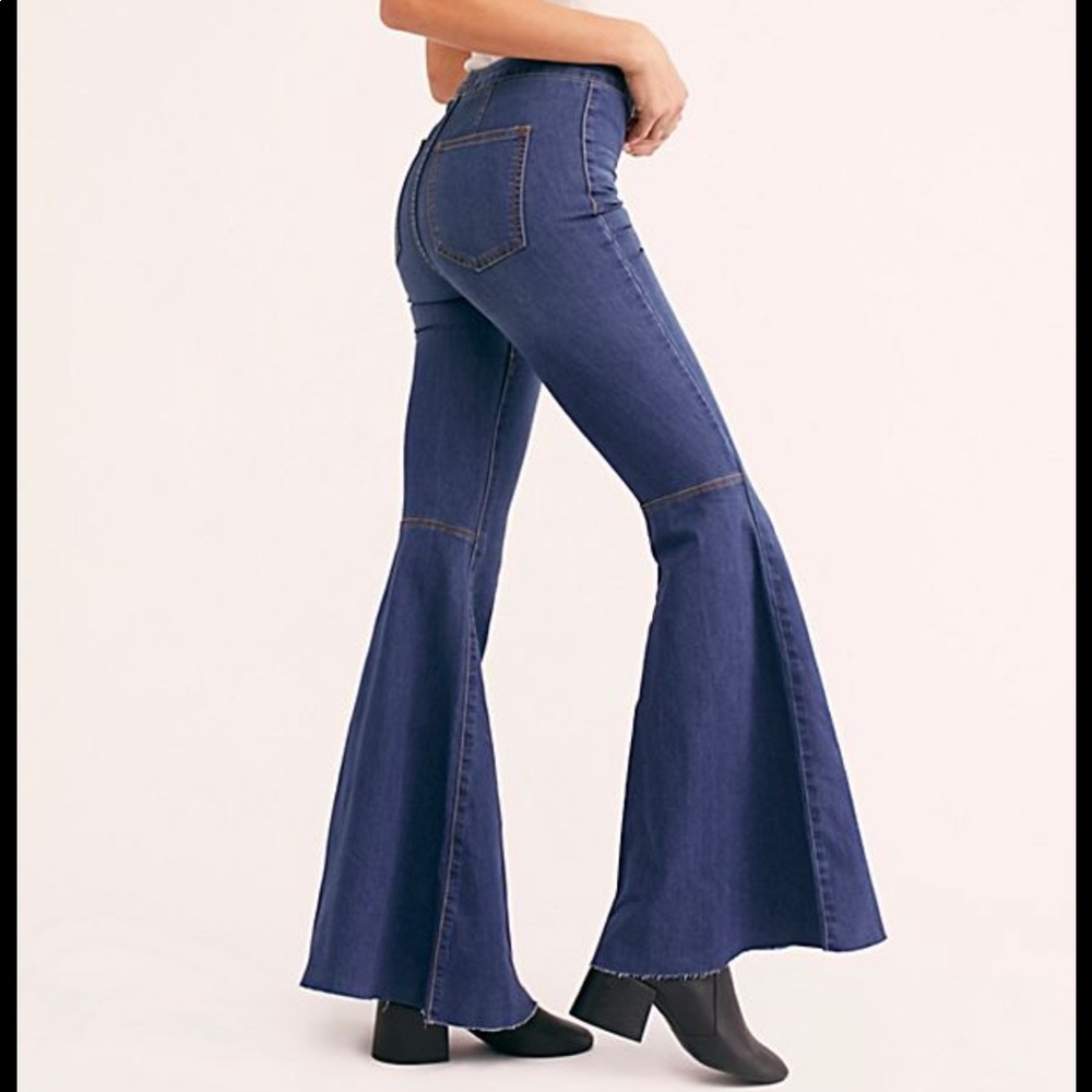 Free People Pull On Flare Jeans